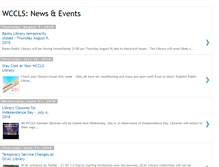 Tablet Screenshot of news.wccls.org