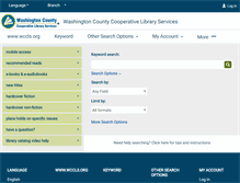 Tablet Screenshot of catalog.wccls.org